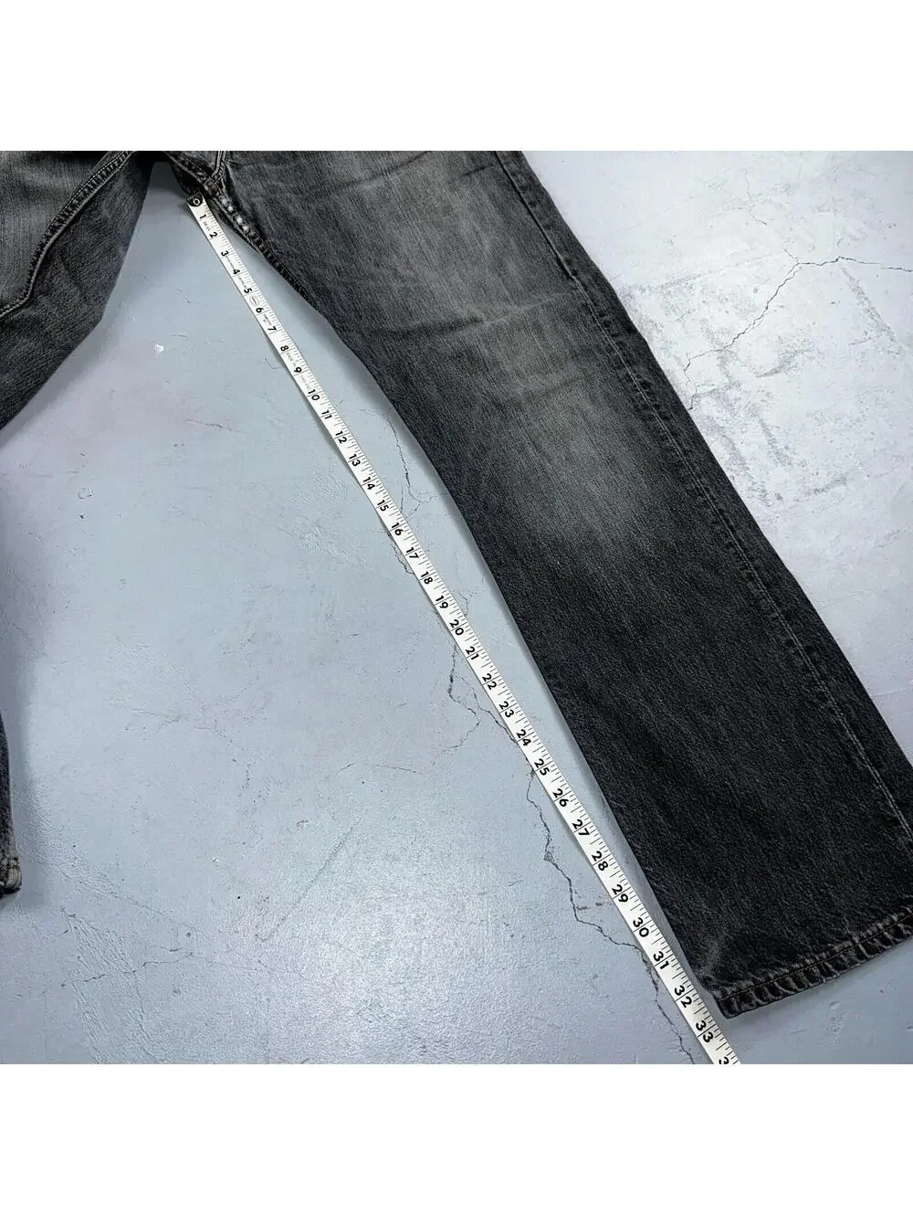 Levis 501 Vintage Y2K XX Straight Leg Jeans Black Light Wash 34x34 Act 33x33